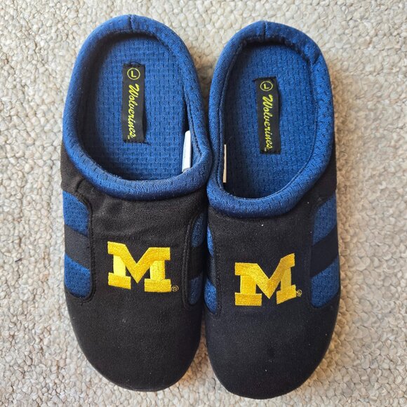 University of Michigan Slippers- Size Large (Men's 11/12) - Picture 1 of 3